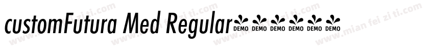 customFutura Med Regular字体转换